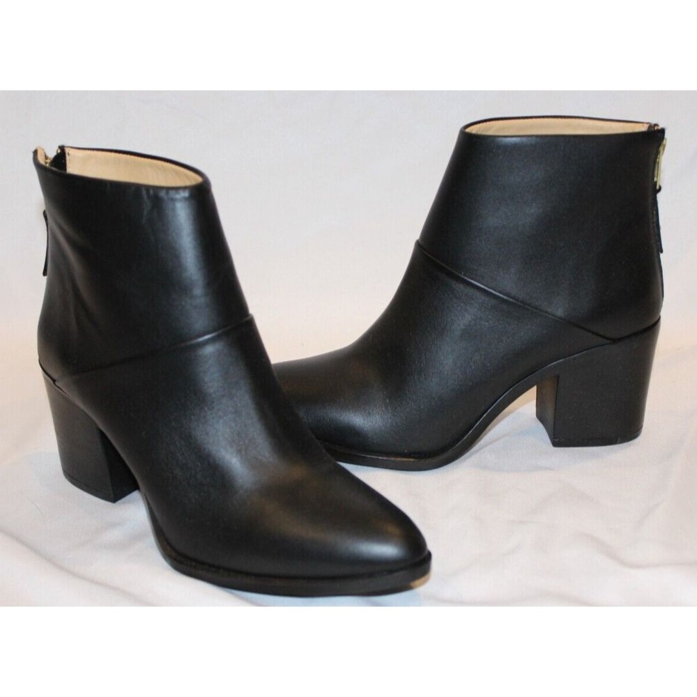 Nisolo Women's Dari Leather Commuter Boots Black Size 8.5 NIB $250